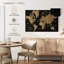 Old world map black gold Aletra-107676043