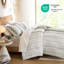 3 édredons en coton chenille double / grand, imprimé d'inspiration mondiale et taies décoratives sauge / couleur,