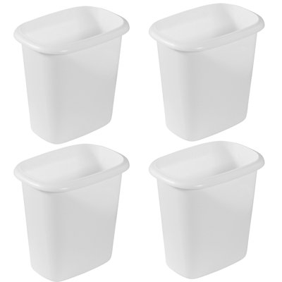 Plastic Open Waste Basket - 1.5 Gallons