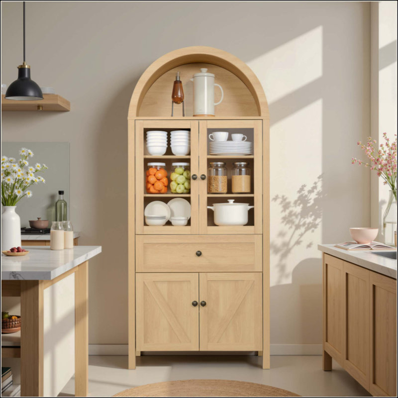 Armoire en dôme, faite de matériaux de haute qualité et de fabrication ancienne, avec un grand espace de rangement
