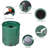 50 Gallon Foldable Rain Barrel,Green Collapsible Rain Water Collector,Weather Resistant Outdoor Water Storage Tank for Garden,Lawn & Backyard Irrigation