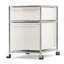 Classeur à 2 tiroirs en acier avec roulettes H 24 po x l 16,3 po x P 20,5 po (1 ensemble)-1026217354