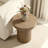 Ermilo Fluted Manufactured Wood Round Side Table