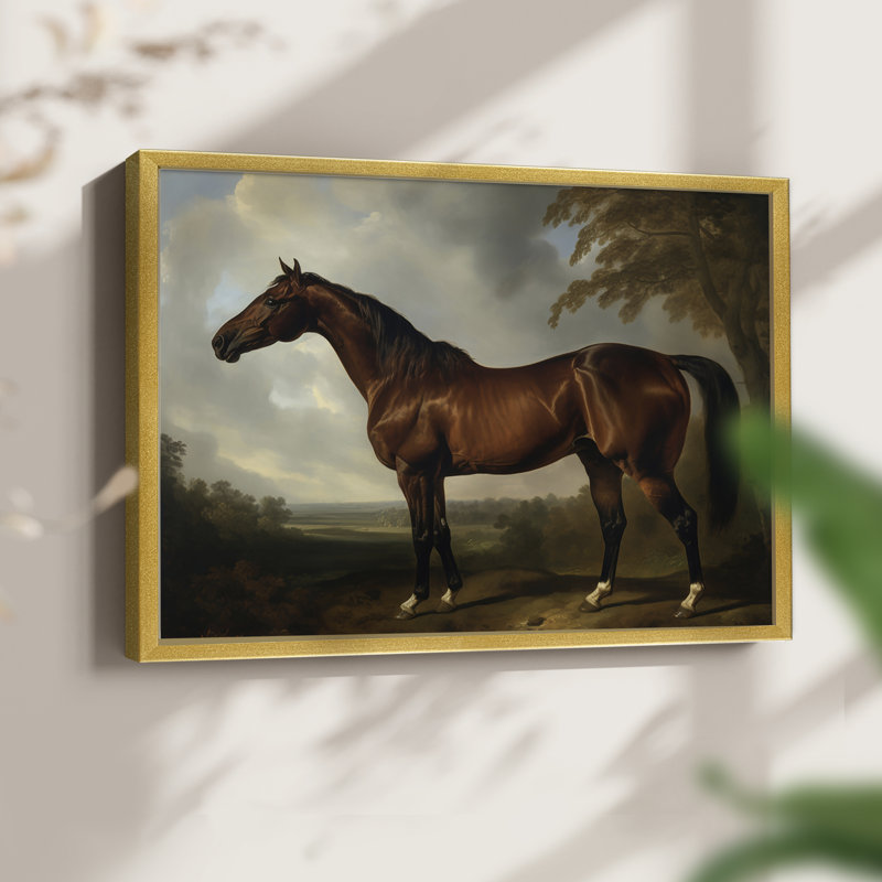 Faune, série LVII, reproduction encadrée, H 8 po x l 10 po, Or