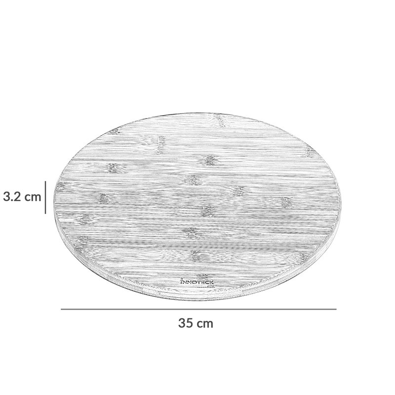 Novel Solutions Bamboo Lazy Susan