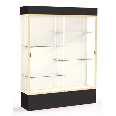 Spirit Series 80" H x 60" W Aluminum Display Case with Lighting 