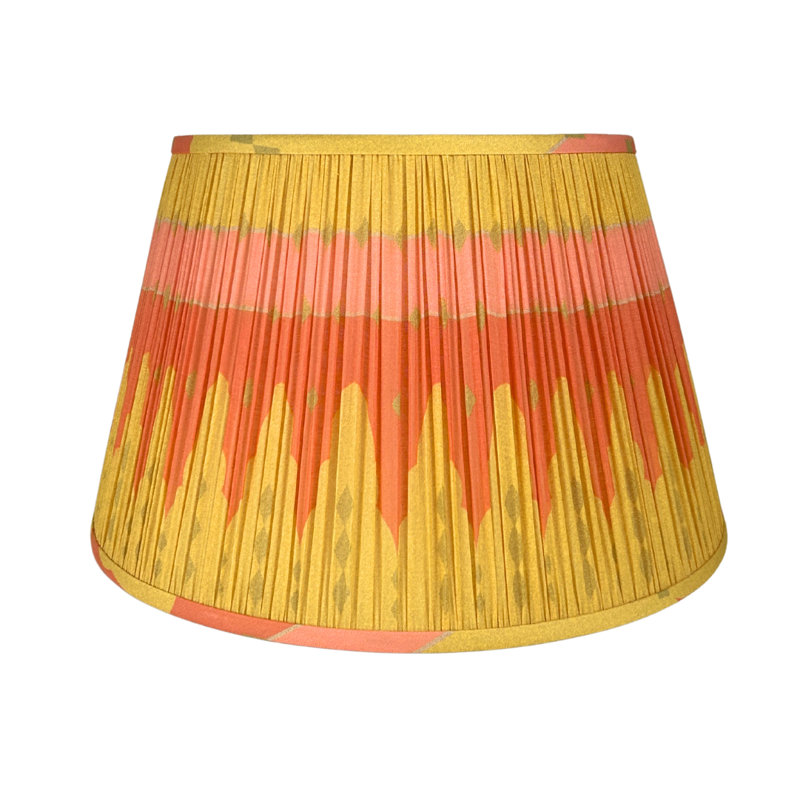 Jaipur Print Shade, 18" W, Green;Yellow;Brown