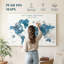 Carte du monde personnalisée «Nous voyageons»-2132865379-2134854128
