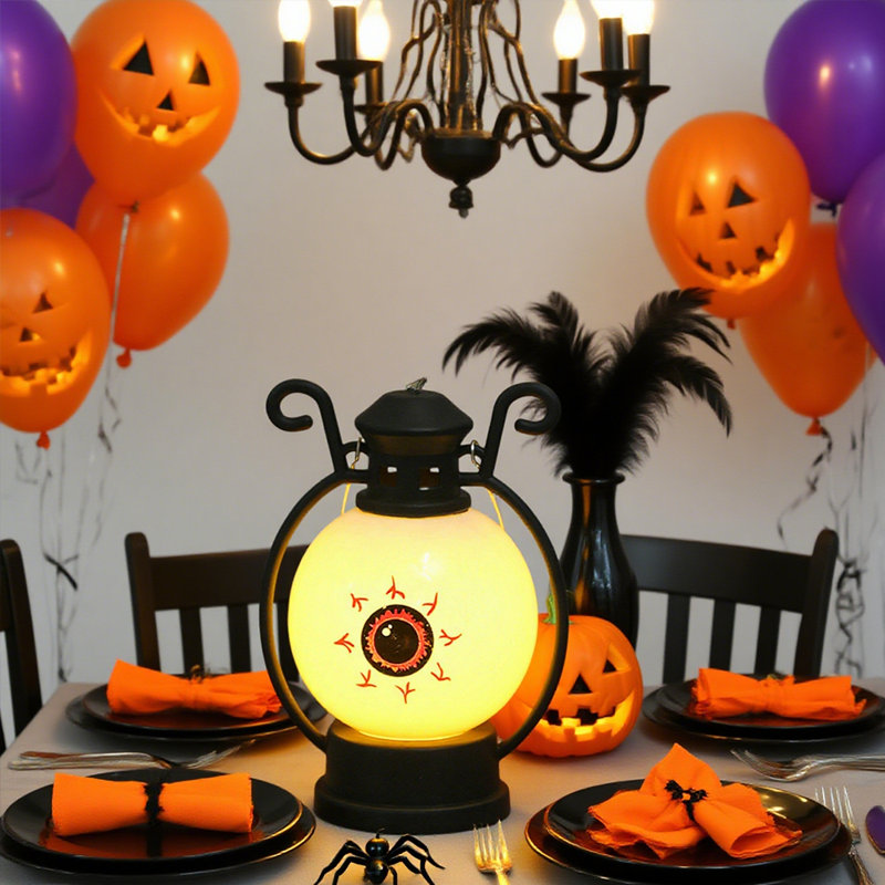 Décoration de fête d'Halloween citrouille d'Halloween lampe de fantôme avec crochet, un cadeau sacré pour la famille et les amis