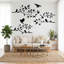Adhésif décoratif en vinyle Burnish Birds & Blossoms - Élégant décor d'art inspiré de la nature pour le salon-41587758-41587761