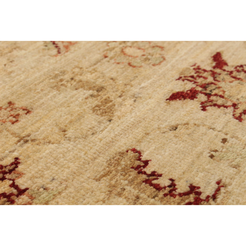 Bertan One-of-a-Kind 2'4" X 6'8" New Age Runner Wool Area Rug in Cream