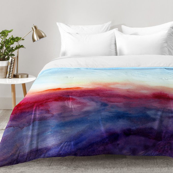 Jacqueline Maldonado Modern & Contemporary Polyester Comforter, Twin XL Comforter + 1 Standard Sham