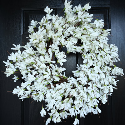 24" Handcrafted Forsythia Wreath