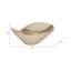 Bol décoratif sculptural Freeform pour la maison - Bol décoratif moderne à vagues pour comptoir de cuisine et table basse - 17 po, argent