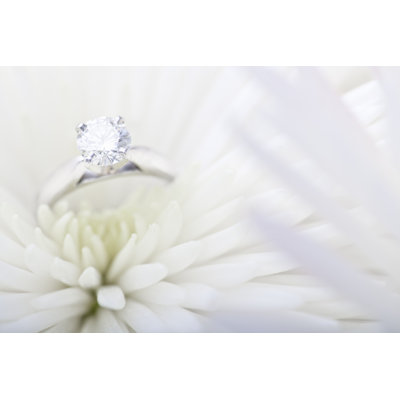 Engagement Ring in White Daisy by Christopherbernard