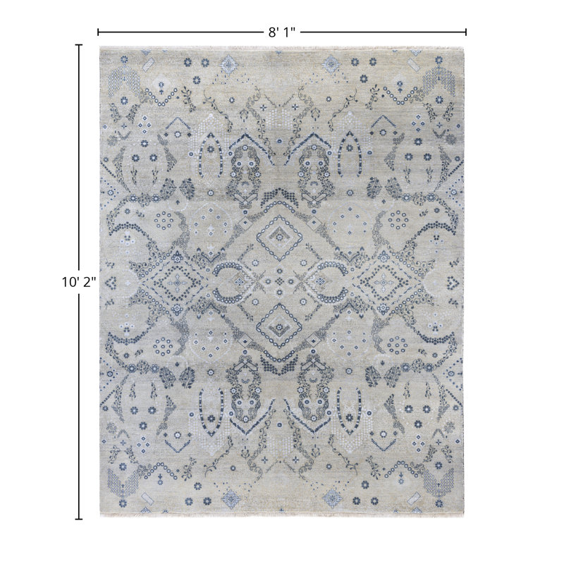 Overdyed One-of-a-Kind 8' 1" X 10' 2" Hand Knotted Area Rug