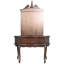 Ensemble coiffeuse et miroir Queen Anne