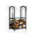 Hagenah Metal Log Rack 2 Tires with Fireplace Tool Set
