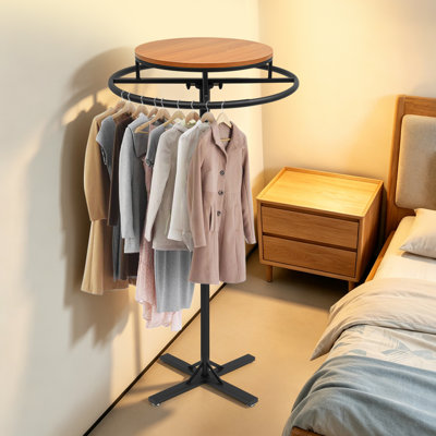 Support à vêtements rond rotatif 51,8 po