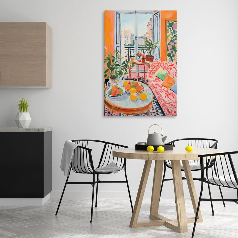 Art mural sur toile Bright Sunlit Interior par LSR Design Studio, H 45 po x l 30 po