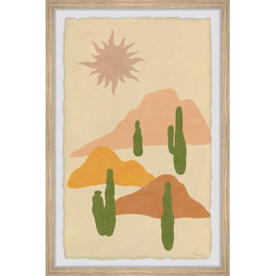 Walk Through The Sand Framed Print