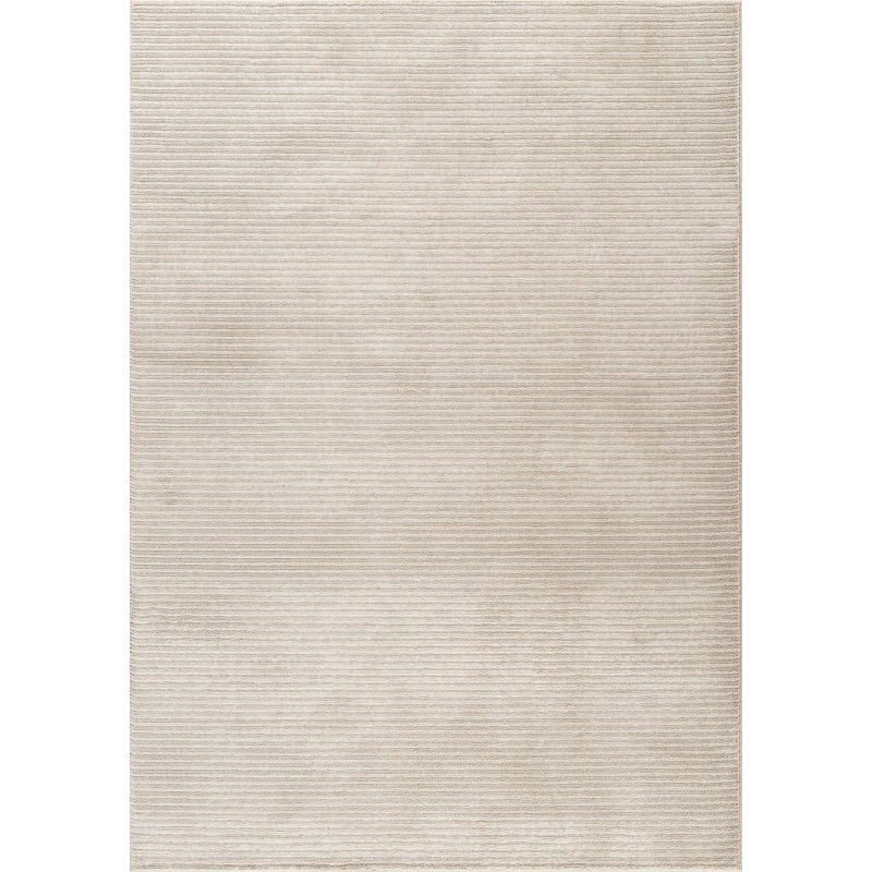 Tapis beige Abani Rugs Plush Deco PDE150A, Rectangle 4pi x 6 pi