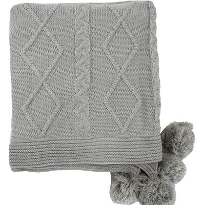 Cable Knit Throw Blanket