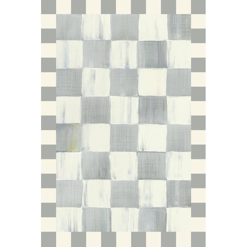 Sterling Checkered Washable Rug, Rectangle 2' x 3'