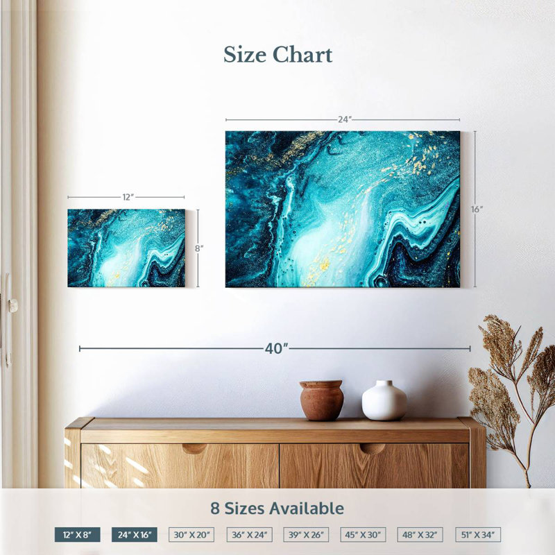 Avery Abstract Water, 16" H x 24" W