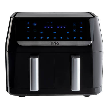 Aria Air Fryers Aria 4.7 liter Air Fryer Toxin-Free Durable Glass Design  and 8-In-1 Cooking Presets & Reviews