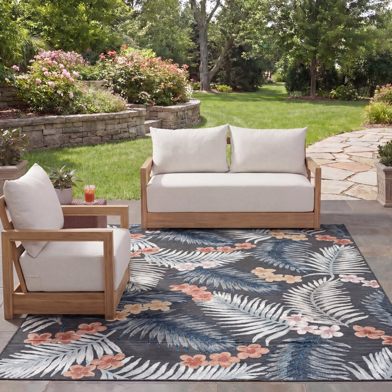 Tapis d'intérieur / extérieur Sommerville, Rectangle 8 pi x 10 pi