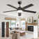 52" Large Ceiling Fan With LED Lights And Remote Control