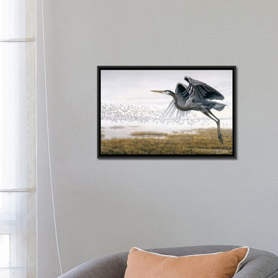 « héron sandpipers », impression sur toile