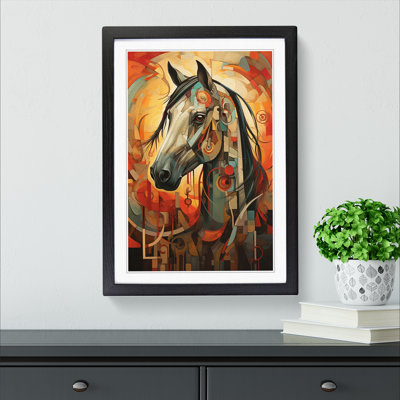 Horse Symbolism - Single Picture Frame Print on Wood
