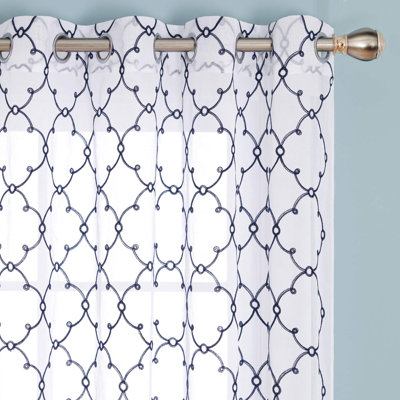 Marrero Semi Sheer Curtain Pair