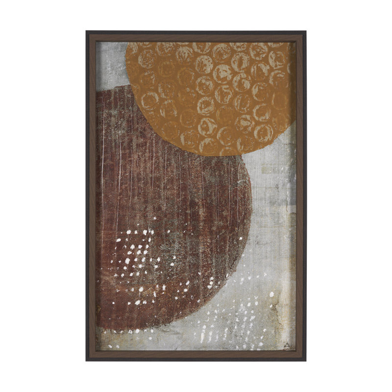 «Eclipse I» par Studio A, reproduction d'art encadrée à la main emmêlée sous verre, 37.5L x 1.6W x 55.5H, Environment II