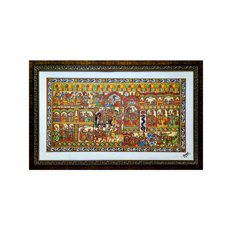 Phad : Rajasthan | Acrylic On Canvas | With Frame | By Mayank