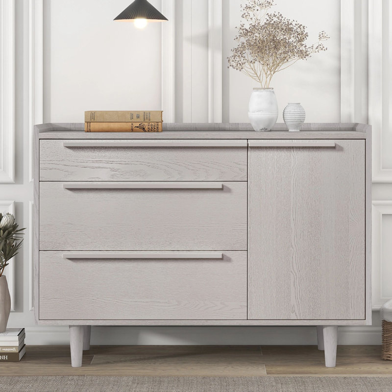 45.3'' W 3 - Drawer Dresser, Grey
