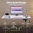 39.4” W White Electric Height Adjustable Standing Desk-118608220-118608222