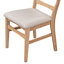 Ensemble de table de salle à manger 5 pièces à structure élégante en bois d'hévéa avec pieds de forme spéciale