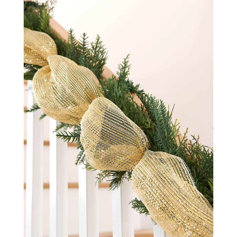 Ivory Mesh with Pale Foil