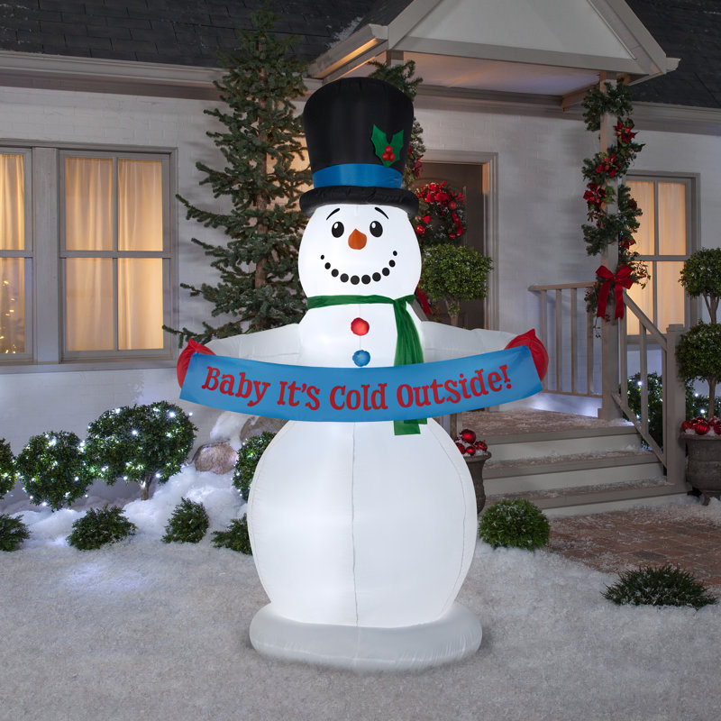 Bonhomme de neige gonflable