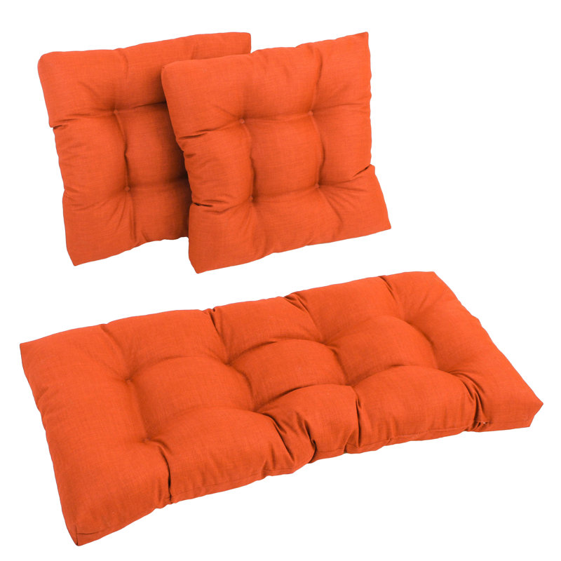 Outdoor 5'' Seating Group Seat Cushion, Tangerine Dream