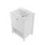 Ensemble de meuble-lavabo simple 24 po avec comptoir en céramique Monolithe, assemblage requis
