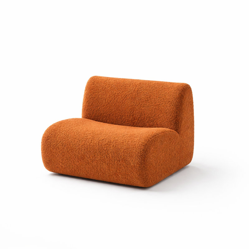 Siège central sans accoudoirs modulaire (jaune-brun), Yellow Brown