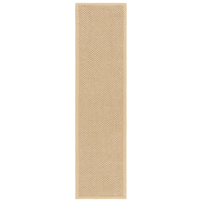 Tapis beige / jaune en jute / sisal, Tapis de couloir 2 pi x 12 pi