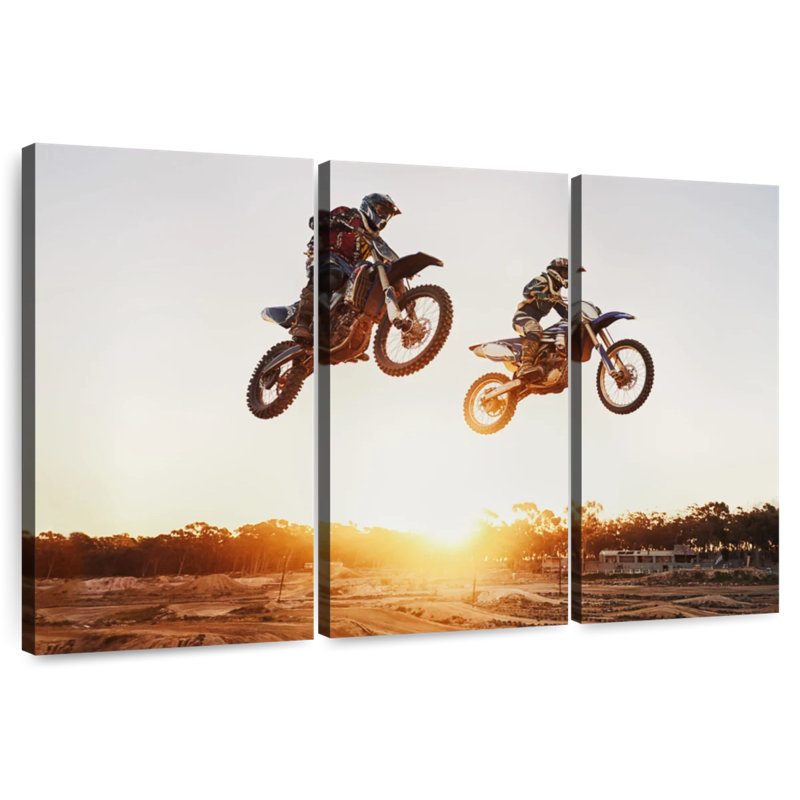Dirt Bike Action, 20" H x 33" W