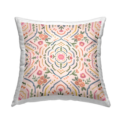 Polyester Throw Square Pillow Cover & Insert by Nina Muis Surface Design