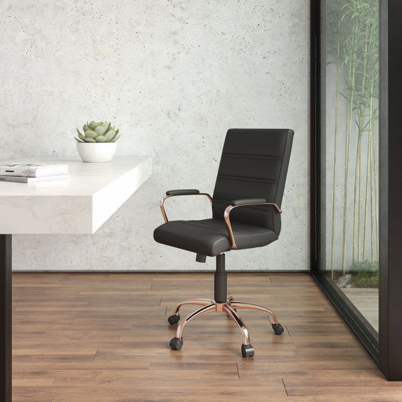 Blue Elephant Executive Chair, Black/Rose Gold