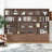 Tall Bookshelf With 10 Cubes And 3 Doors, 4-Tier Bookshelf, Open Shelf Bookcase With Cabinet, Modern Cube Storage Organizer For Living Room, And Office
